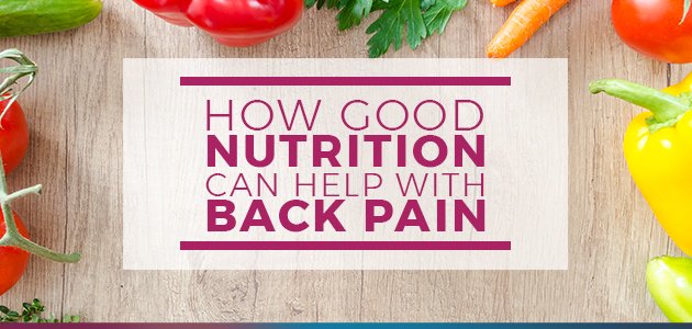 How Good Nutrition Can Help With Back Pain - Champey Pain Management